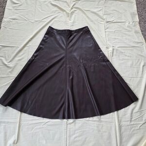 Banana Republic Faux Leather Skirt Size 14